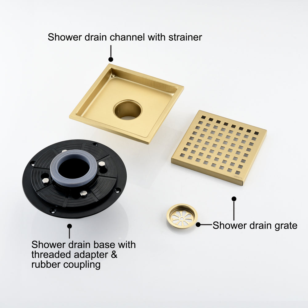 Sleek Square Shower Drain