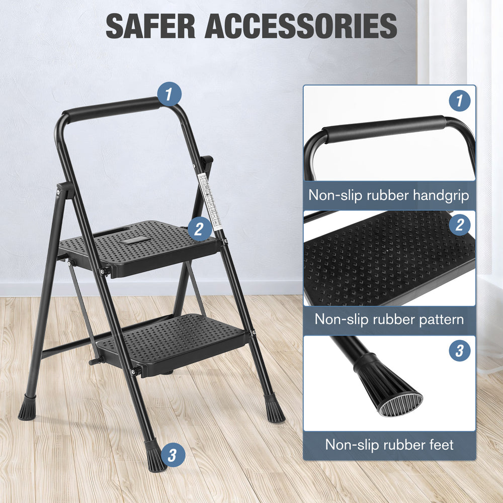 QuickFold Non-Slip Step Ladder