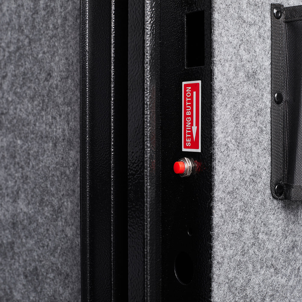 Quick Access Gun Safe with Pistol Pockets and Alarm