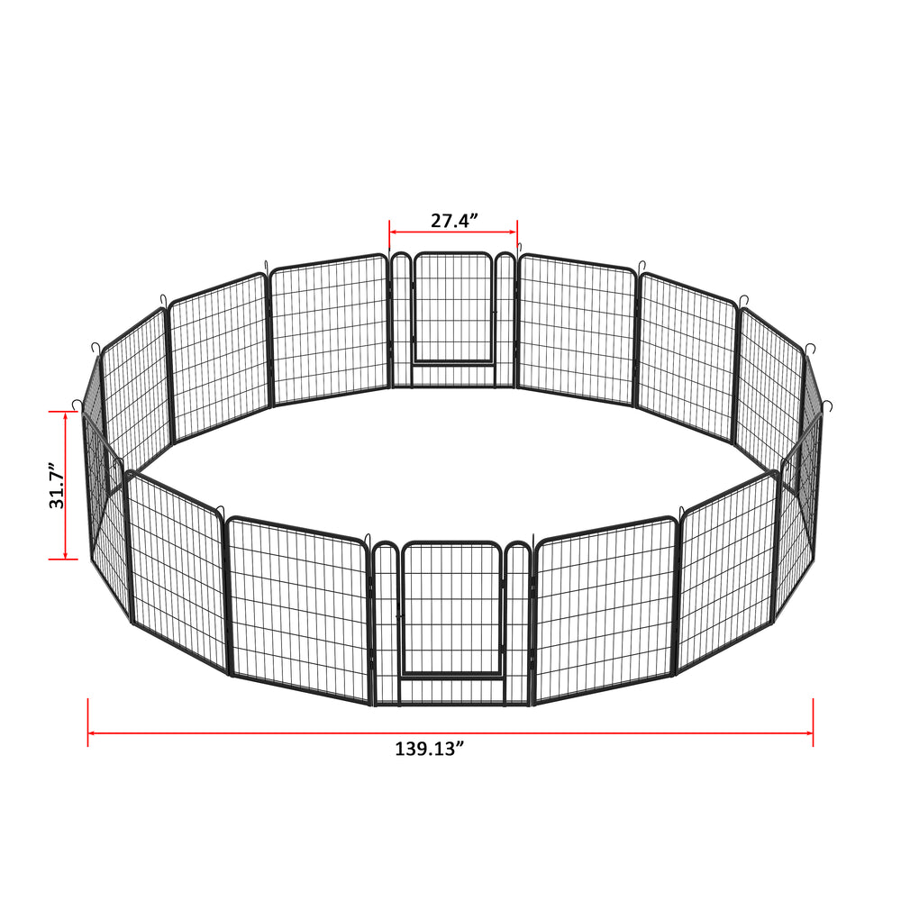 Ultimate Pet Playpen with Door - Heavy Duty Outdoor Dog Fence