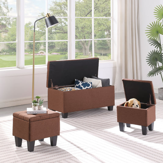 Versatile Storage Ottoman Bench