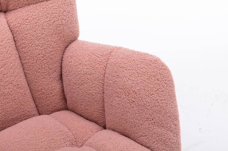 Cozy Pink Tufted Rocker