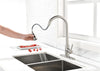 Sleek Pull-Down Kitchen Faucet with Brushed Nickel Finish