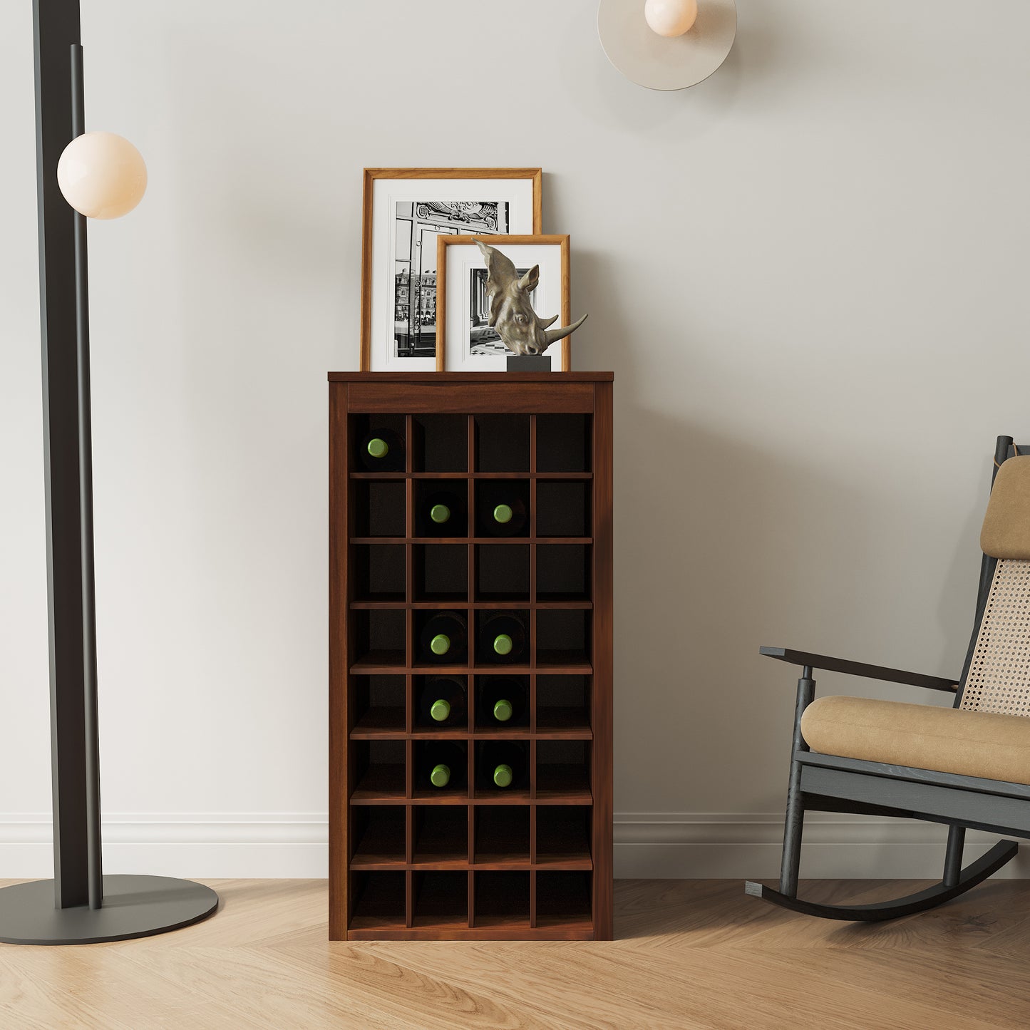 Walnut Retreat Wine Bar Cabinet