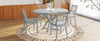 Chic Extendable Round Dining Set with Cross Back Chairs
