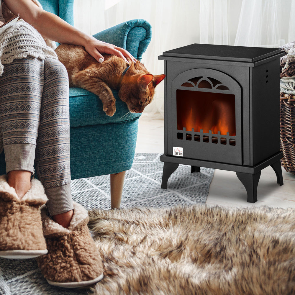 Cozy Black Ethanol Fireplace Stove