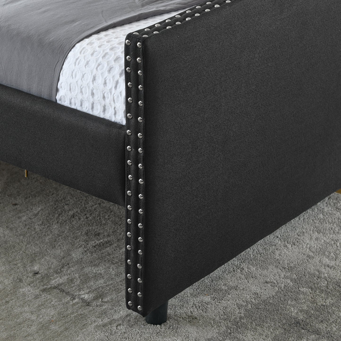 Chic Queen Upholstered Daybed with Storage Drawers