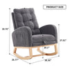 Cozy Accent Rocking Chair with Footrest