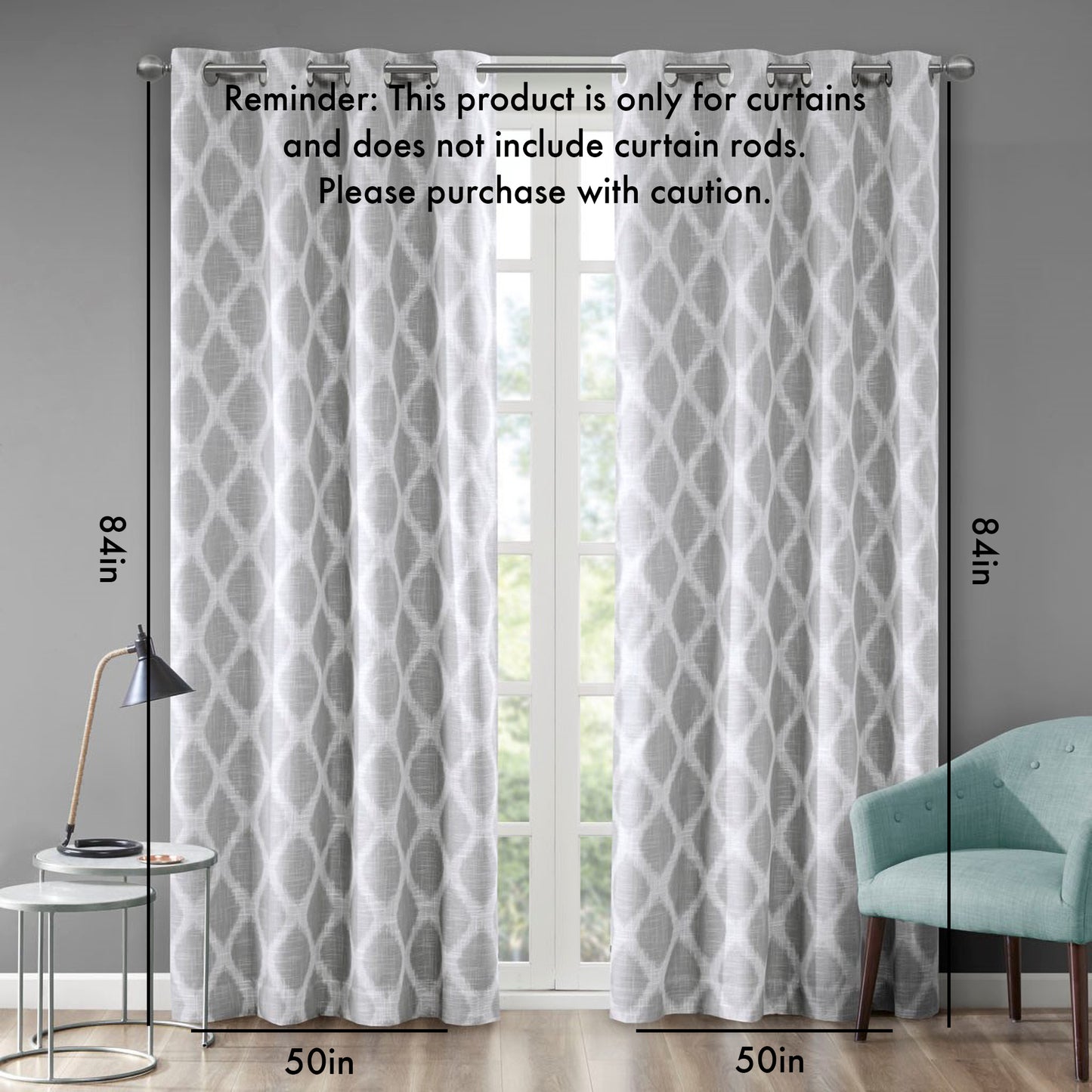 Ikat Dream Blackout Curtain Panel