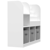 Playful Kids' Bookcase with Storage Bins