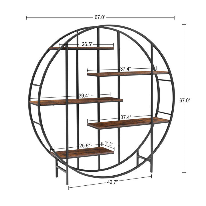 Rustic 5-Tier Plant & Book Stand