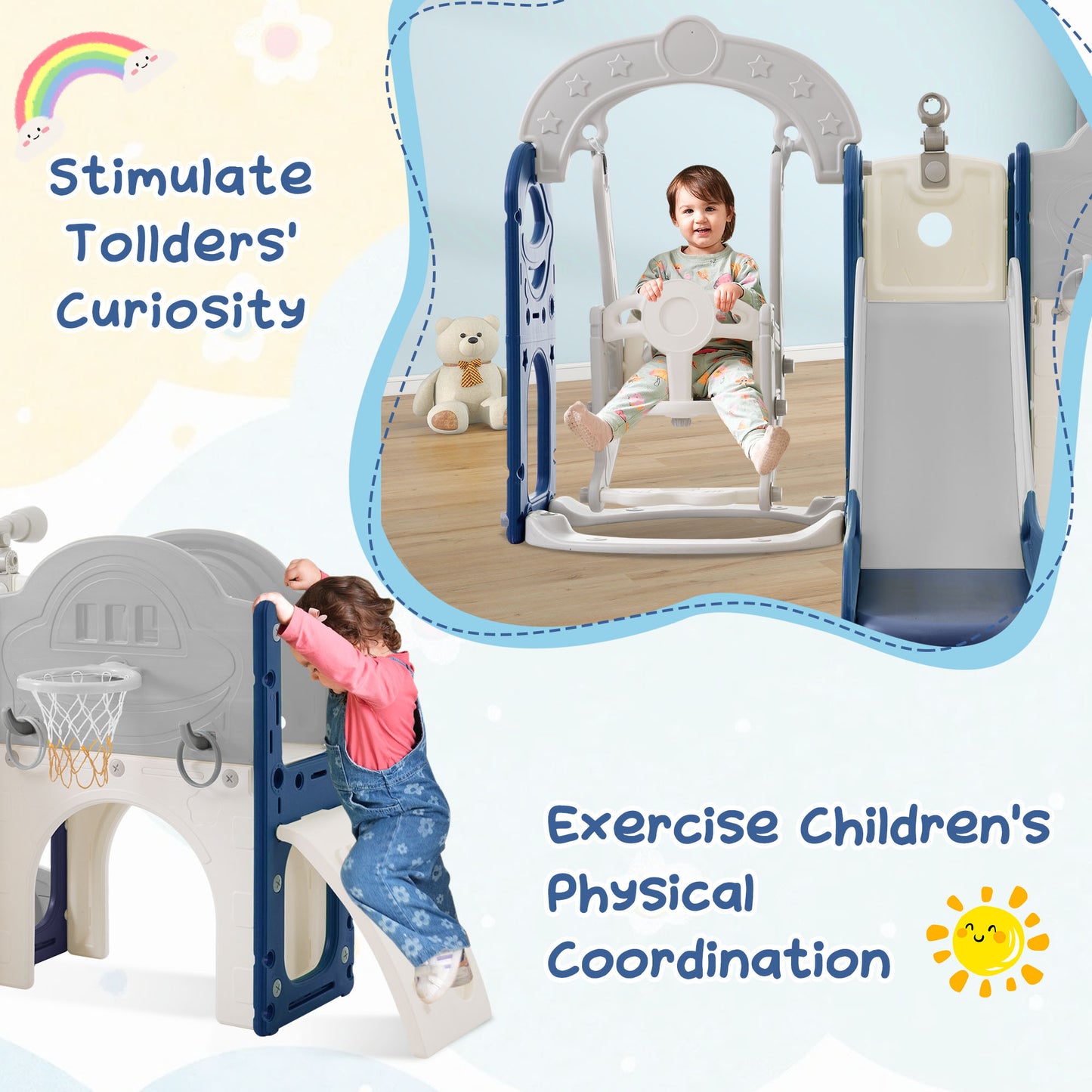 Ultimate Toddler Adventure Set: Slide, Swing, and Play!