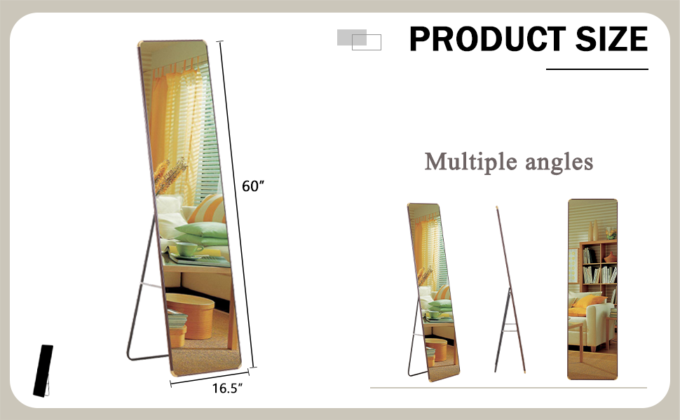 Reflective Elegance: Full-Length Floor Mirror