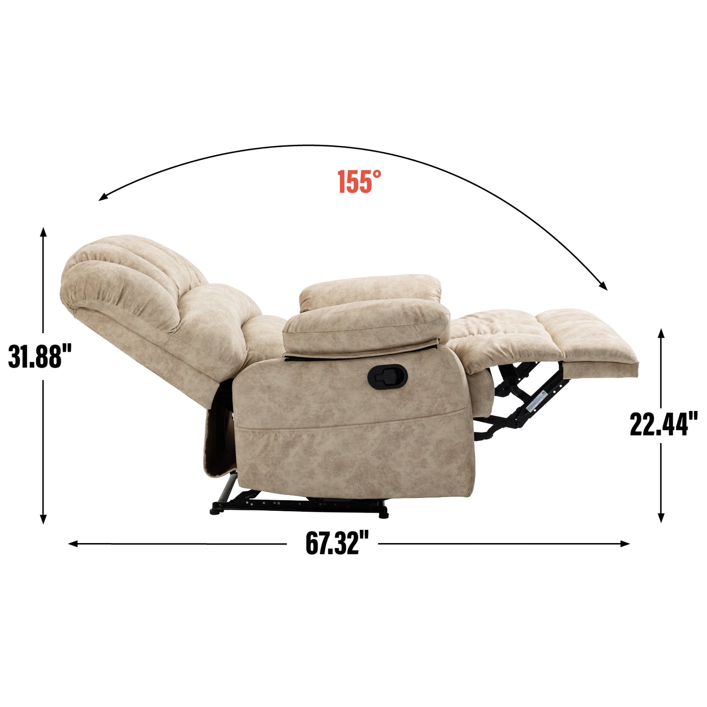 Cozy Beige Recliner Chair for Ultimate Comfort