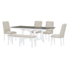 Versatile Dining Set with Extendable Table and Cozy Seating