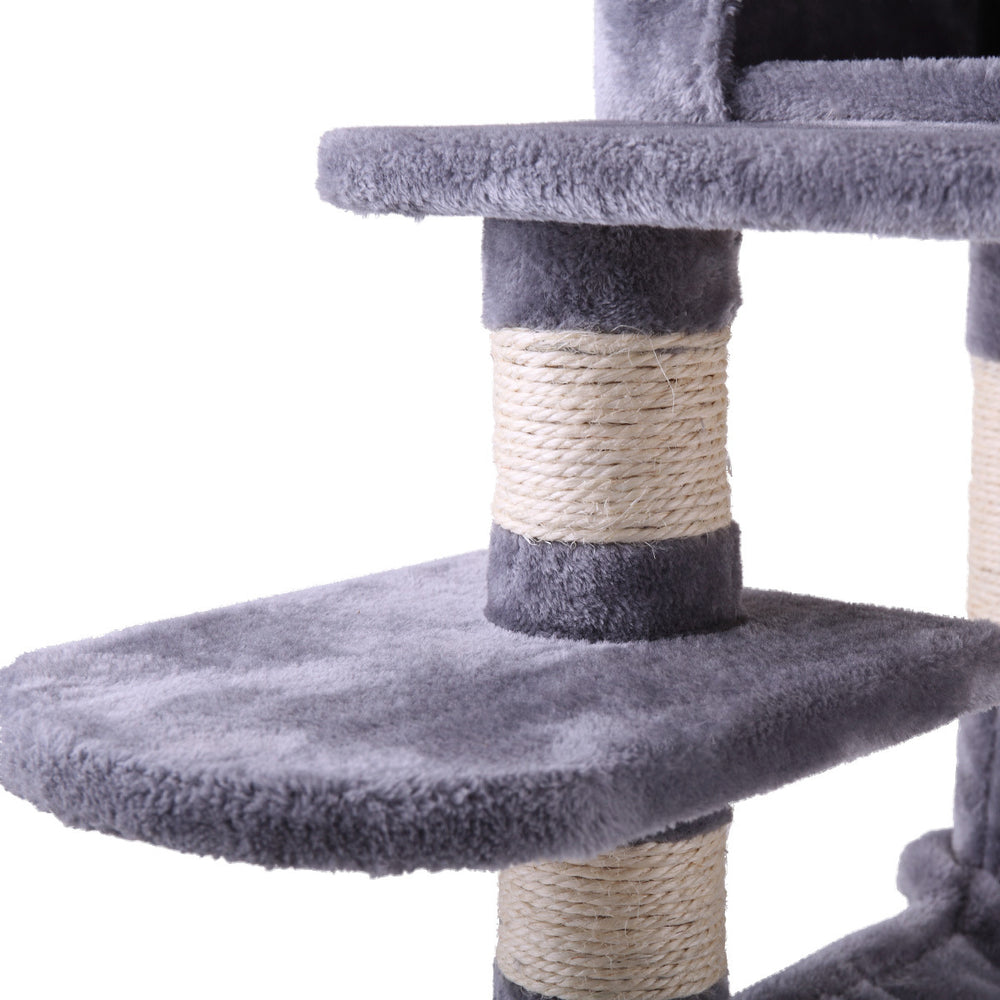 Cozy Cat Tower with Hammock & Scratching Posts