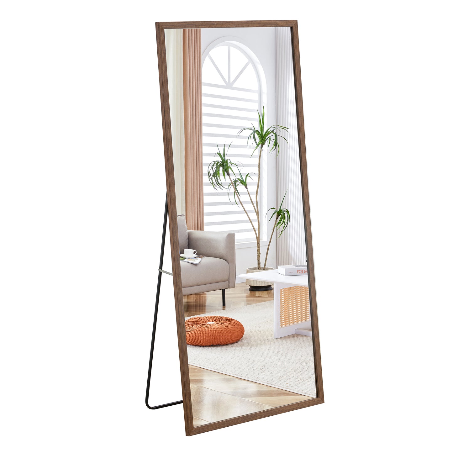 Elegant Full-Length Wooden Mirror