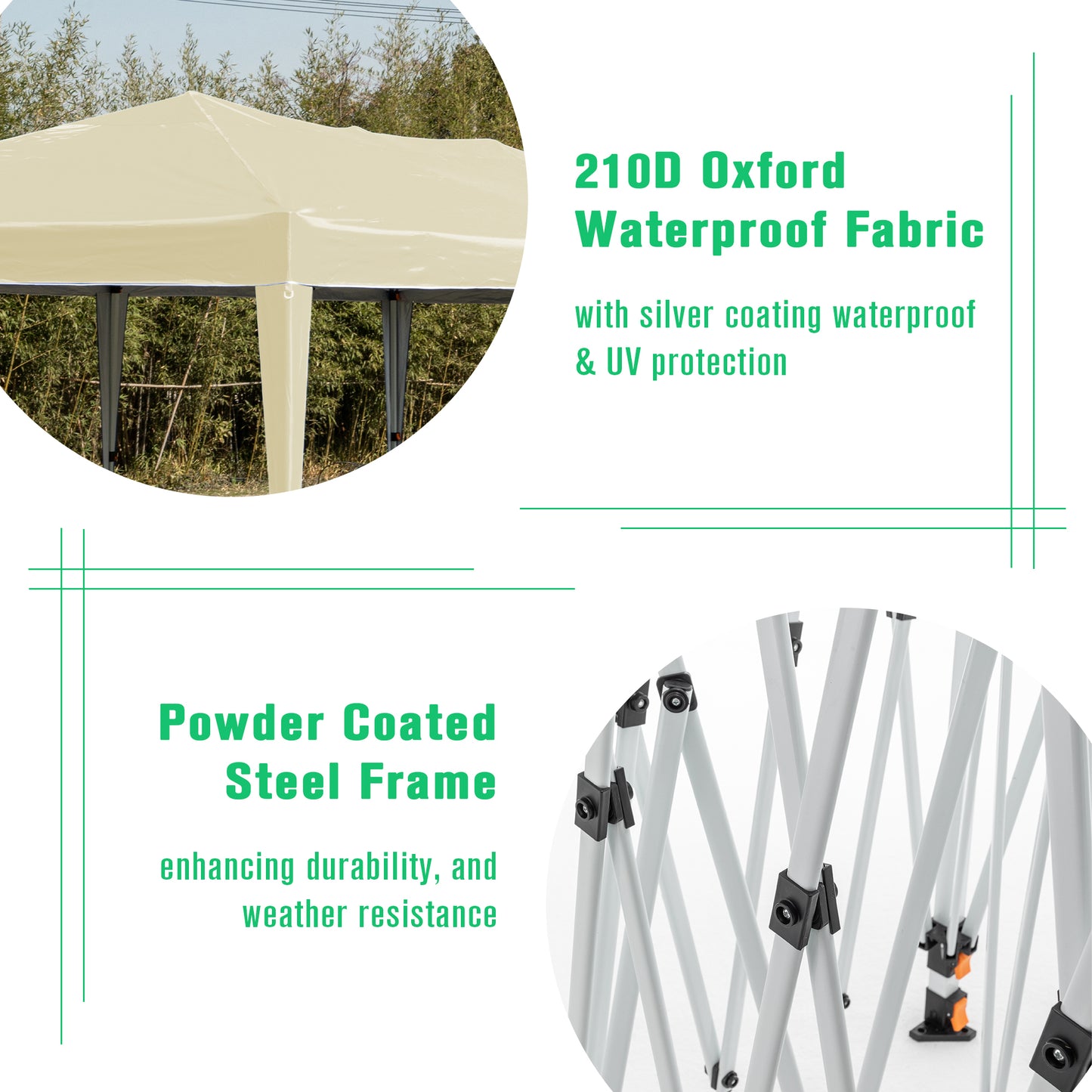 Deluxe Pop-Up Party Canopy with Sidewalls and Accessories