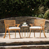 Charming Outdoor Wood Dining Chairs (Set of Two)