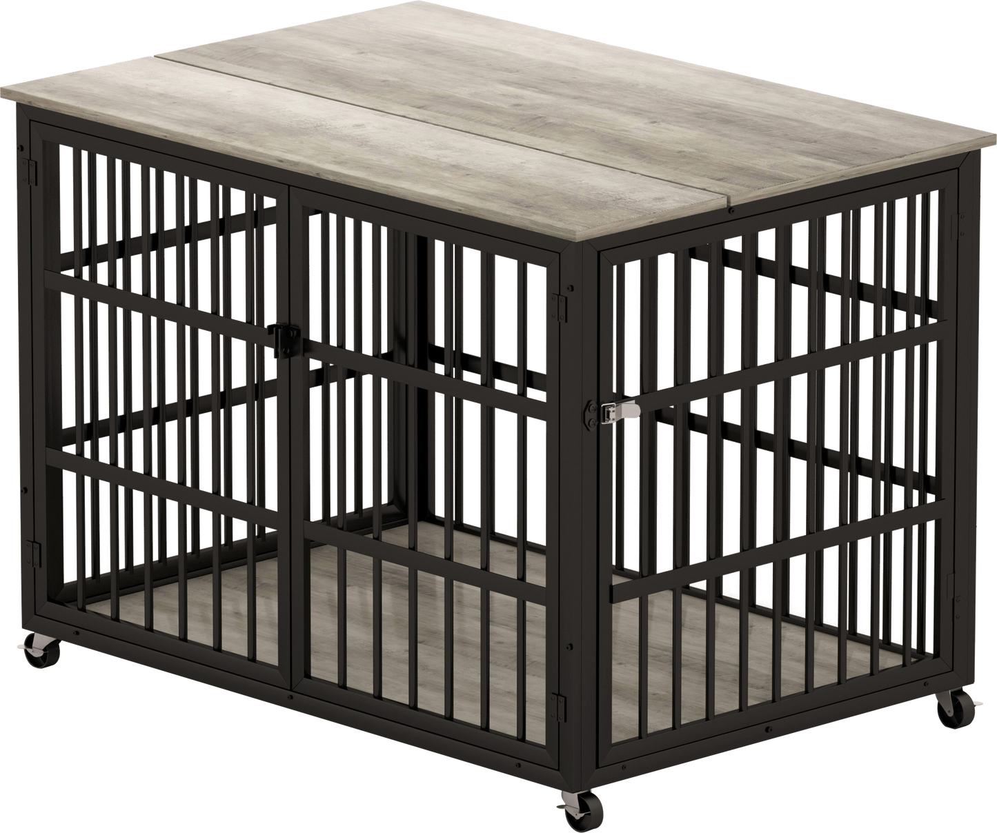 Chic Canine Crate with Side Access - Grey