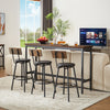 Rustic Bar Set with Stylish Stools