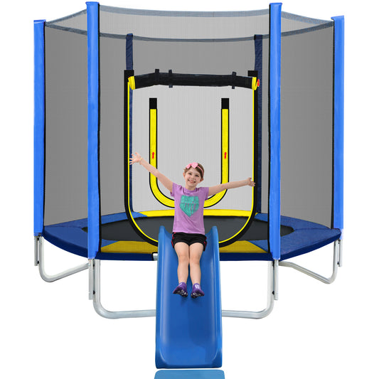 Jump & Slide Fun Trampoline for Kids!