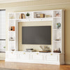 Sleek Modern Entertainment Center with Bookshelves