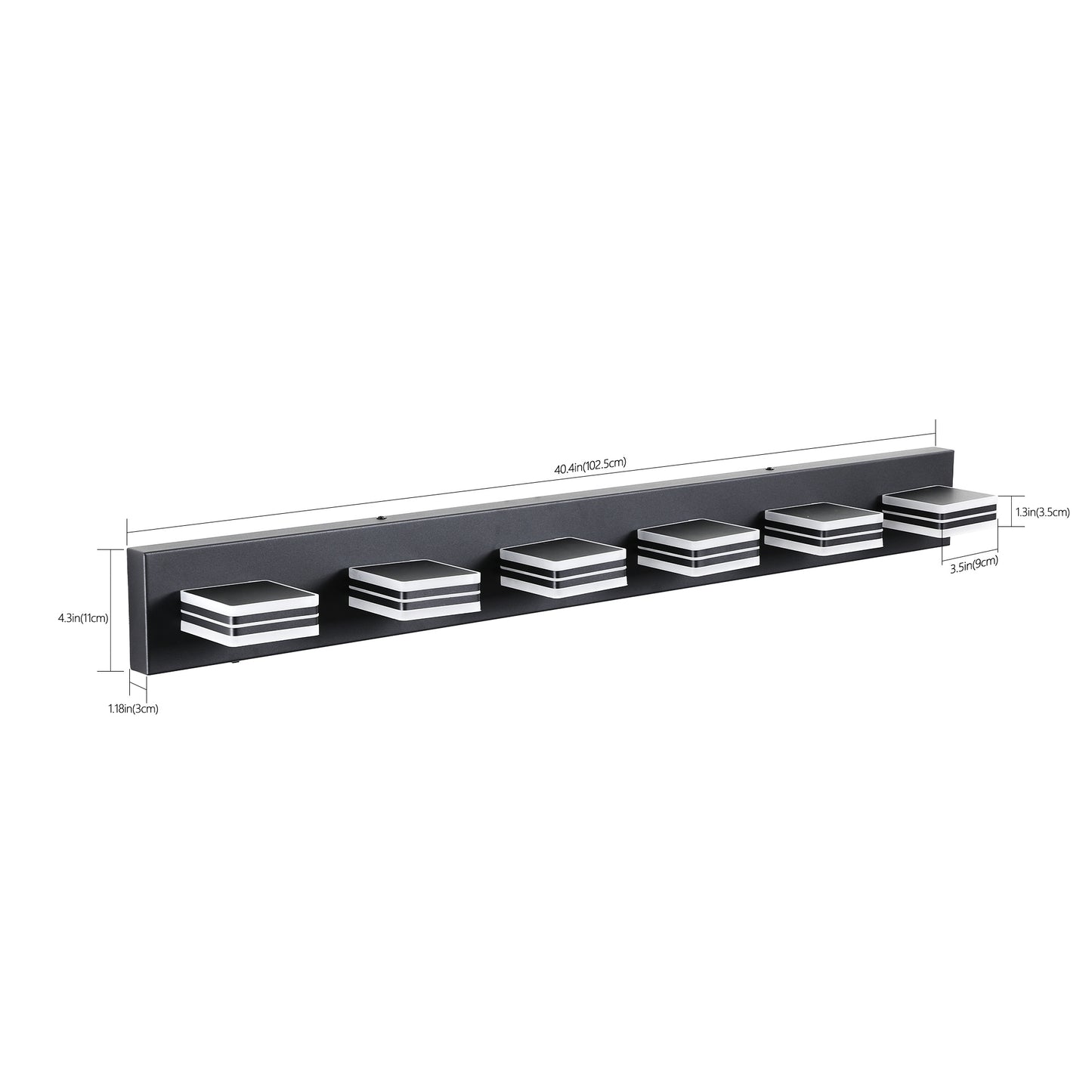 Sleek 6-Light Dimmable Vanity Glow