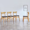 Chic Wooden Dining Chair with Comfy Cushions