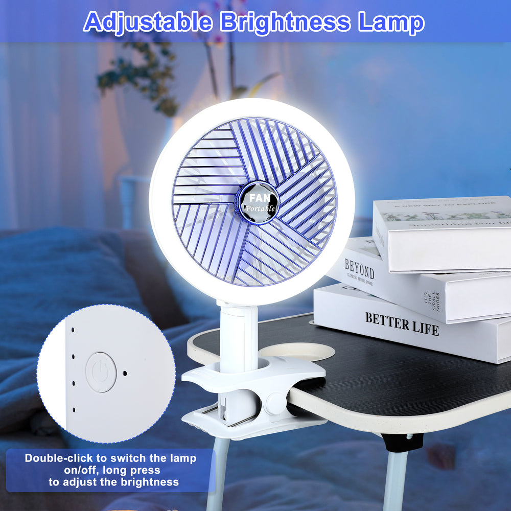 Cool Breeze Clip Fan with LED Light