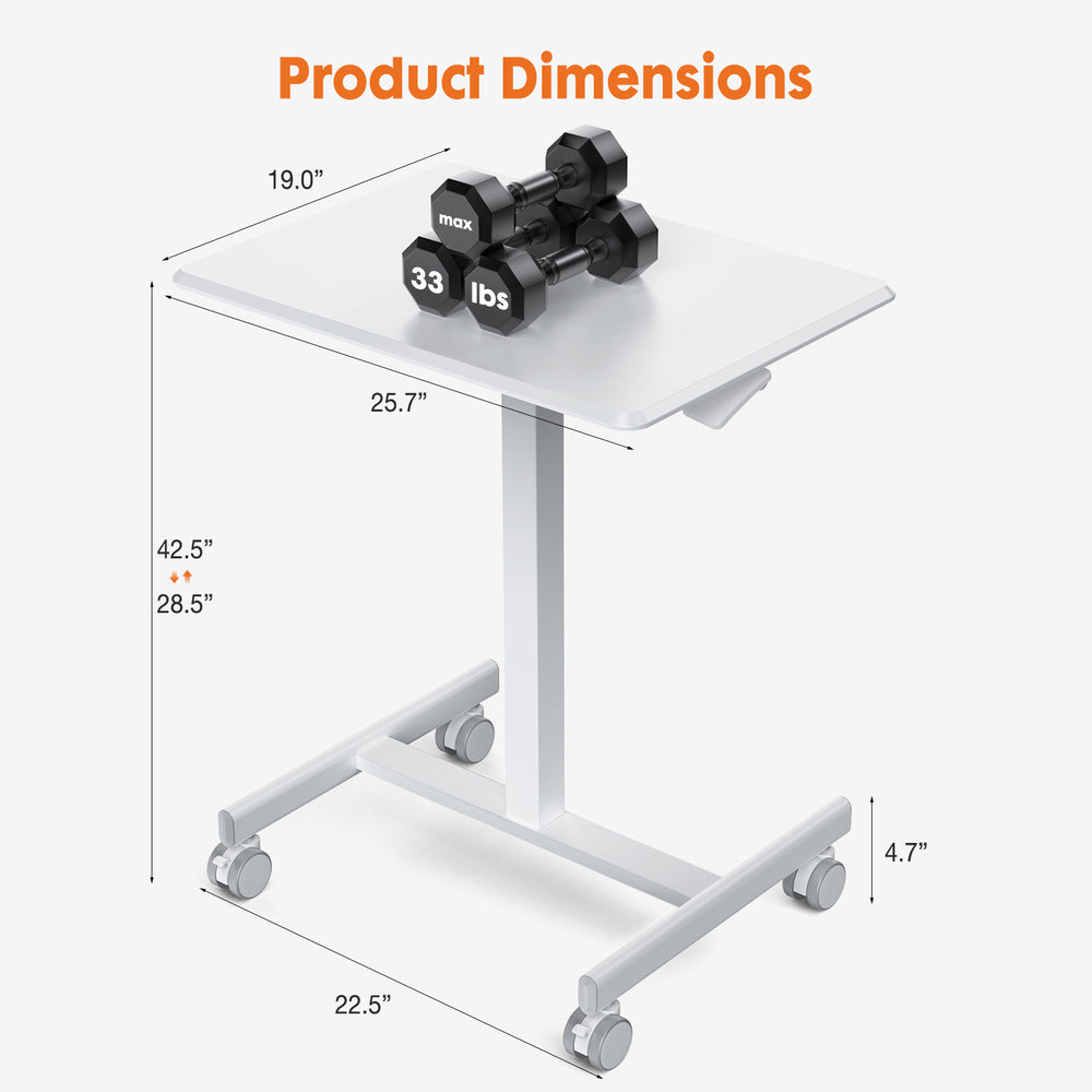 SweetCrispy Mobile Rolling Desk - Your Perfect Laptop Companion!