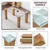Chic Glass & Wood Dining Set