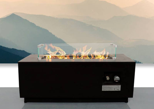 Cozy Steel Fire Pit Table with Lid