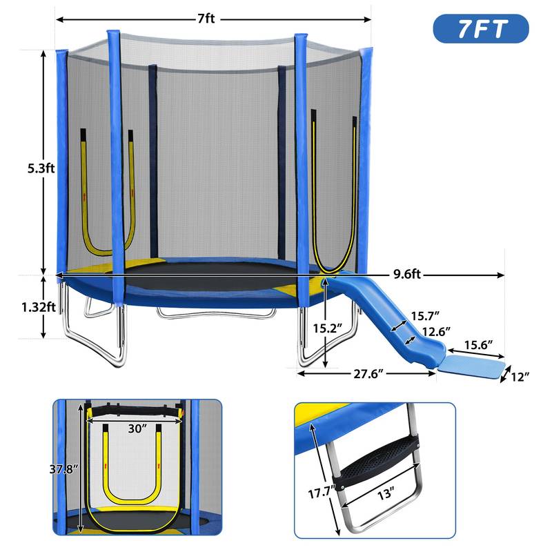 Jump & Slide Fun Trampoline for Kids!