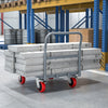 Heavy-Duty Steel Panel Cart with Handrails