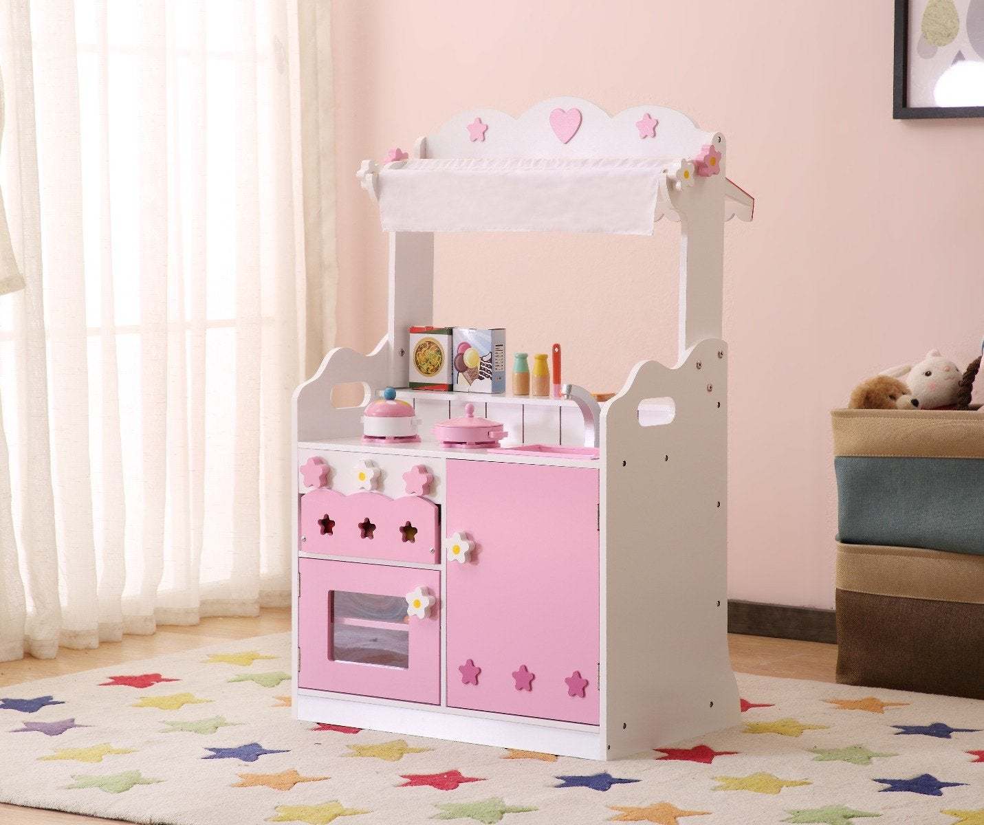 Pink Kitchen & Market Play Set