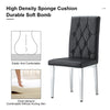 Elegant Black Armless Dining Chairs Set