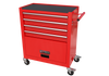 Red Tool Cabinet with Four Drawers and Sets