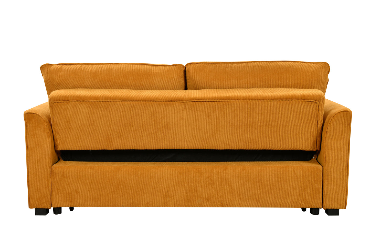 Stylish 3-in-1 Sleeper Sofa Bed - Cozy Convertible Loveseat in Yellow