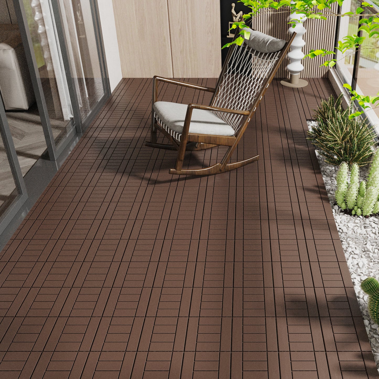 Easy Deck Tiles - Quick Interlocking Patio Flooring for Any Space