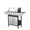 SizzleMaster Propane BBQ Grill with Side Burner