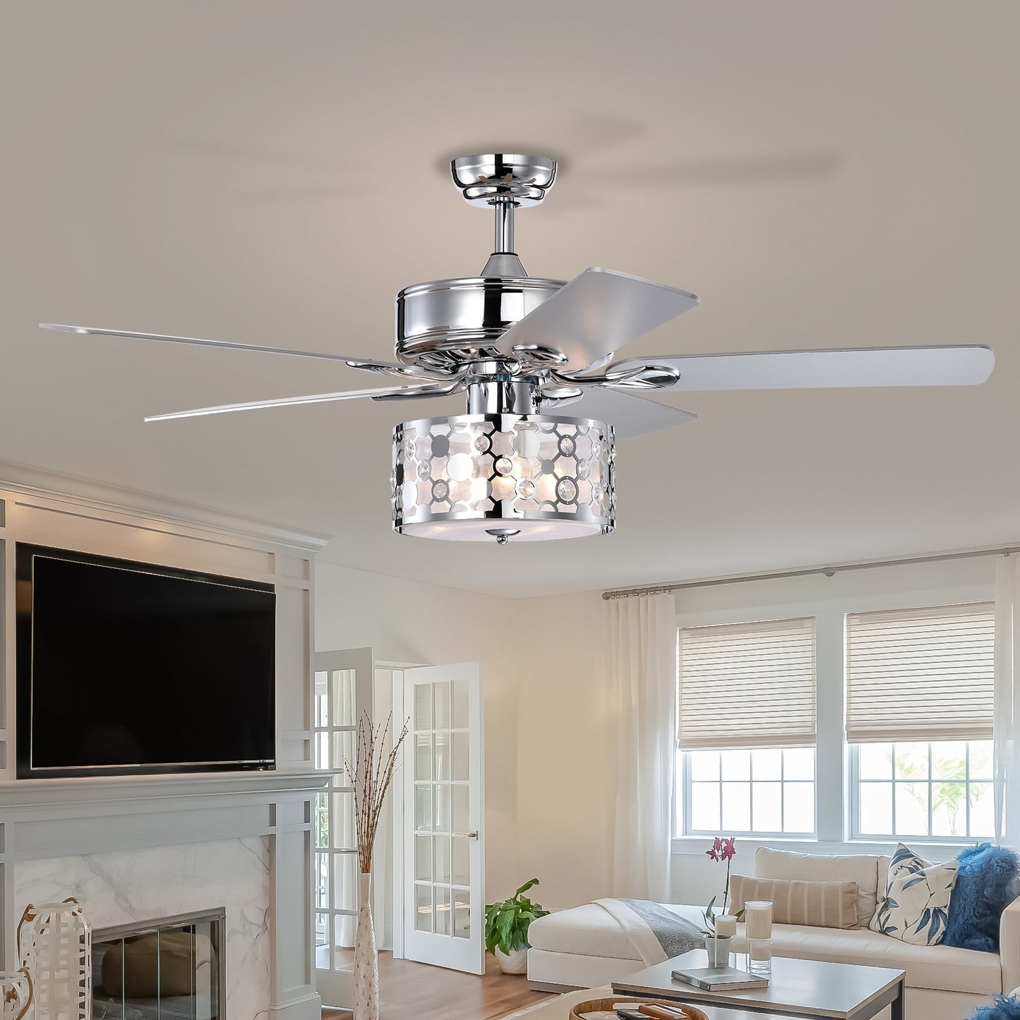 Crystal Breeze Ceiling Fan with Remote