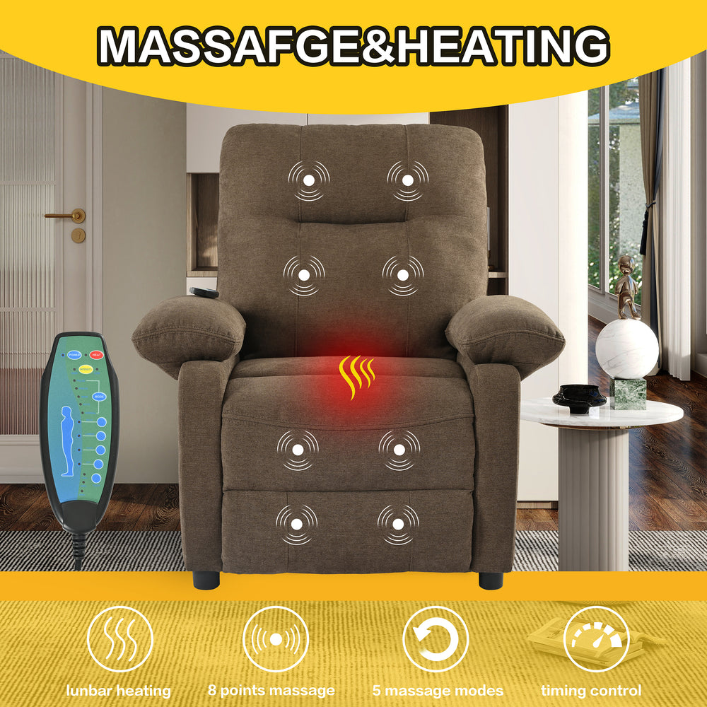 Cozy Comfort Recliner with Massage & Heat