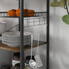 Chic Kitchen Helper: Rustic Bakers Rack with Power Outlet & USB Charger