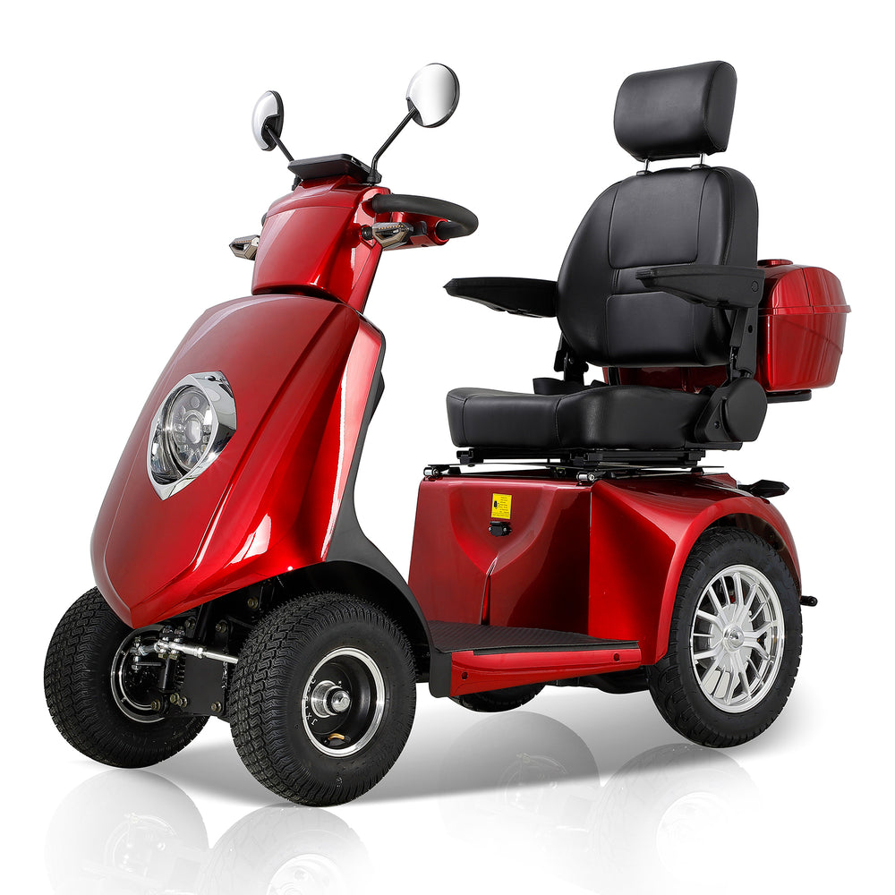 Swift Ride 4-Wheel Scooter for Adults & Seniors - Red