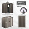 Garden Haven Metal Shed with Window