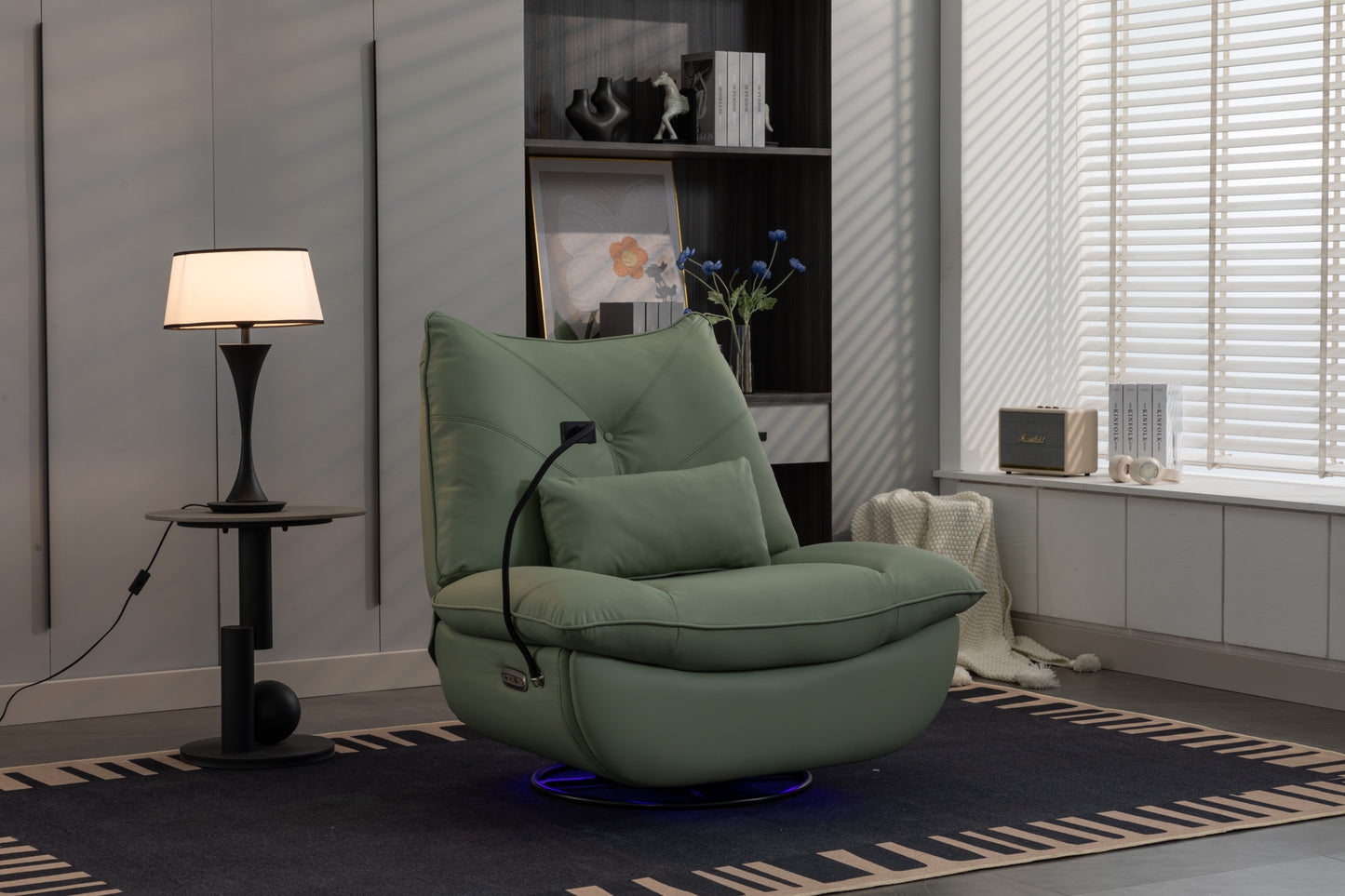 Cozy Power Recliner with USB & Ambient Light