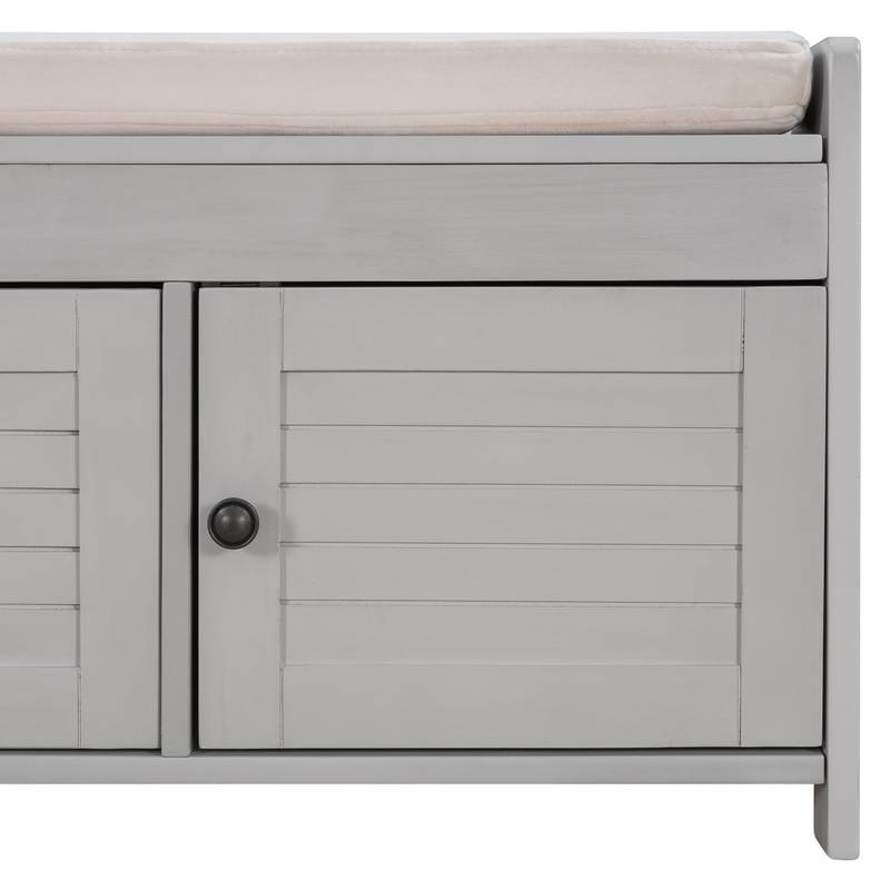 Cozy Curved Storage Bench with Hidden Space