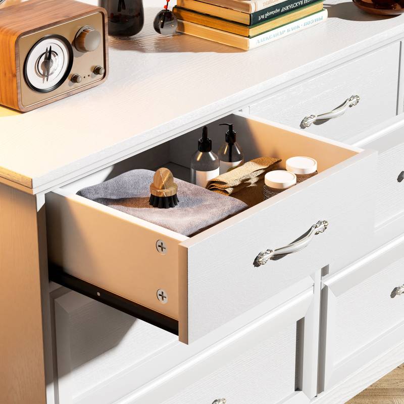Sleek White 3-Drawer Dresser - Stylish Storage for Any Room