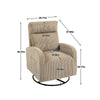 Cozy Glider Rocking Chair in Soft Flannel